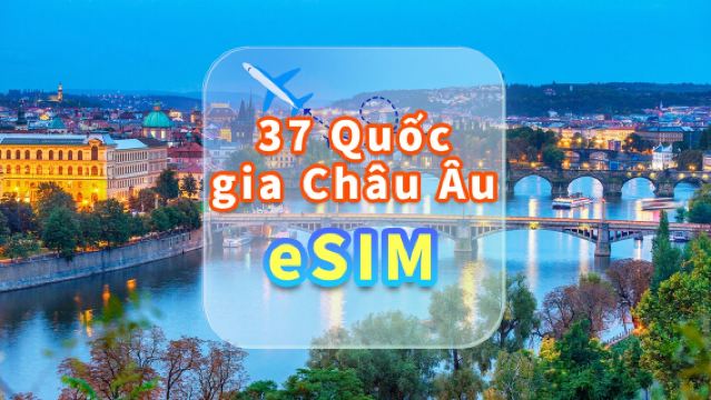 37 quốc gia Châu Âu | eSIM 5G | Dữ liệu không giới hạn | Mạng tốc độ cao | Không cần thẻ SIM | Ngày tự nhiên | Mã QR