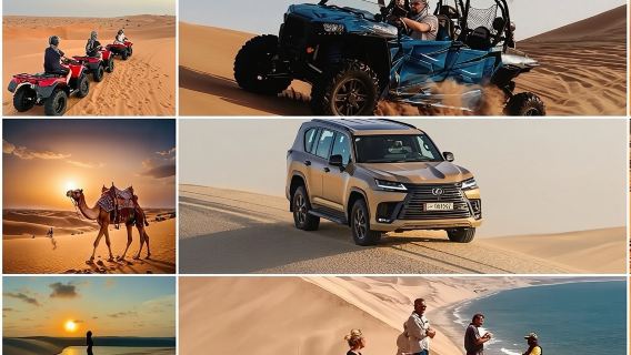 Doha : Safari dans le désert avec quad, balade à dos de chameau et sandboard
