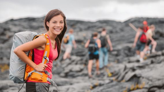 Une randonnée guidée aventureuse : le cratère du Kilauea Iki et un tunnel de lave
