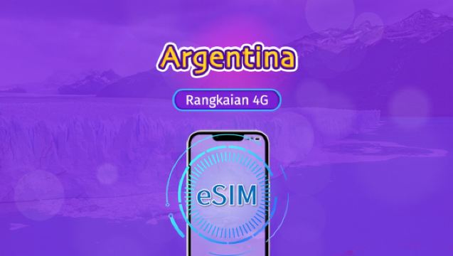 Argentina | 4G eSIM | Pas Harian/Pakej Keseluruhan | Pengebilan 24 Jam | 1-30 Hari | Kod QR