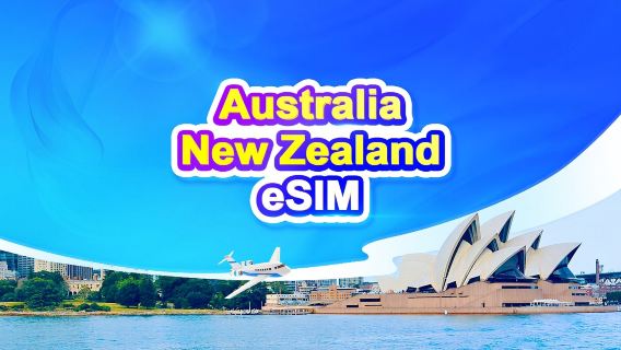Australia/New Zealand 5G eSIM | Daily data package | 1–30 days | 24-hour billing | QR code
