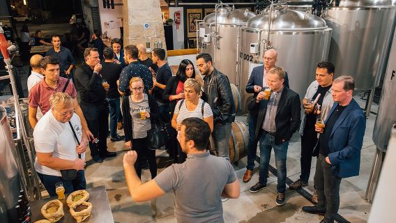 Экскурсия по пивоварне с едой