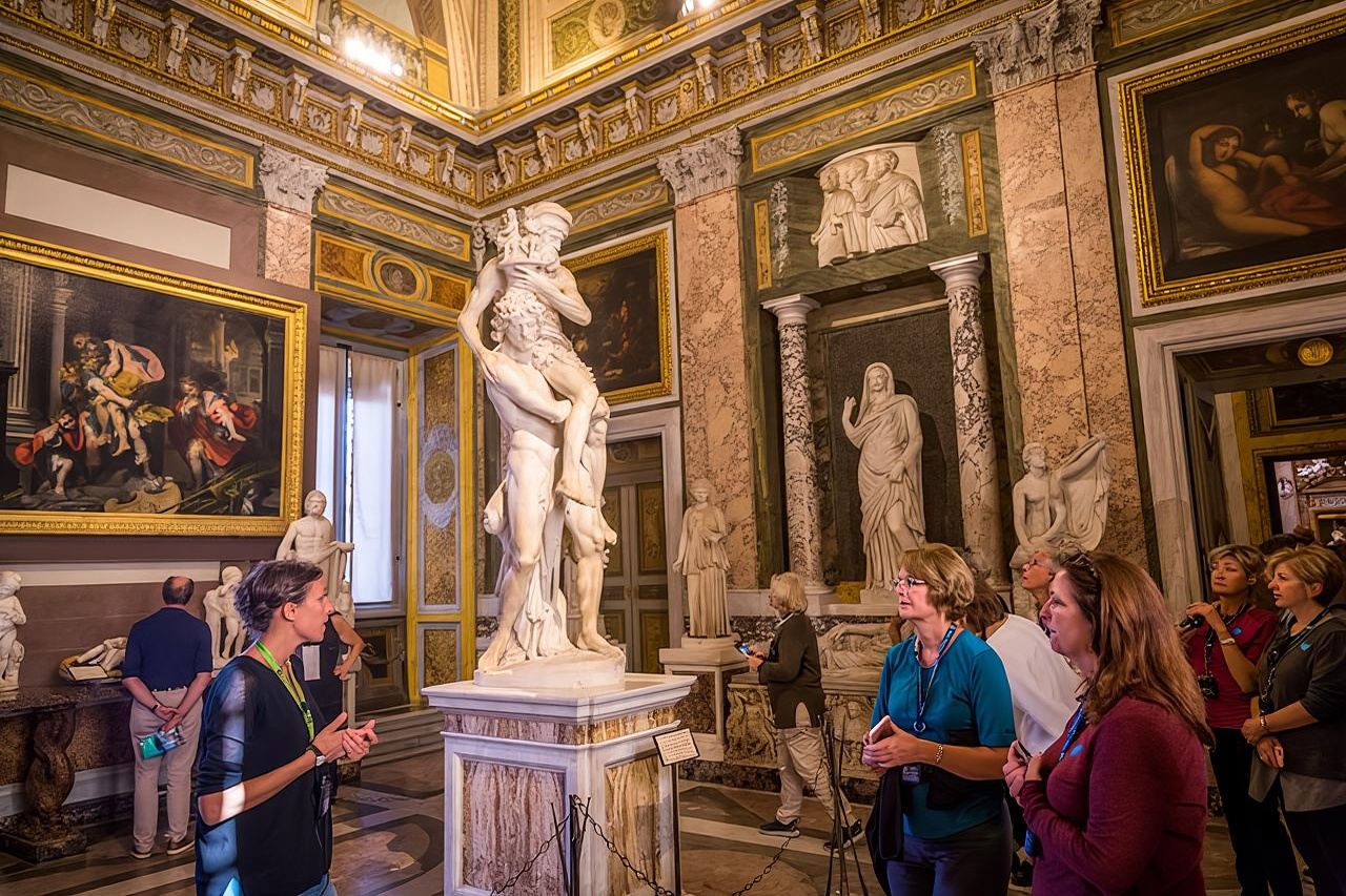 Rome: Rondleiding door Galleria Borghese en tuinen in kleine groepen