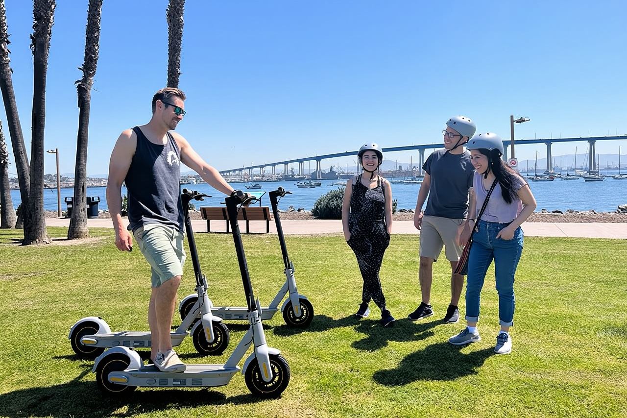 Explore Coronado Island by E-Scooter with Photos Included