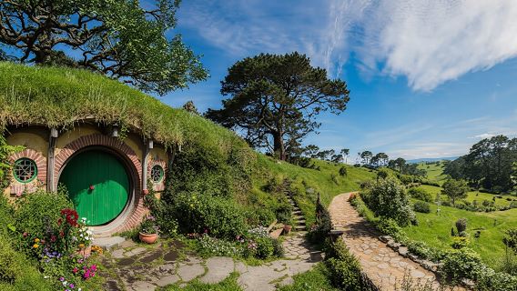 Rotorua to Auckland via Hobbiton movie set with lunch