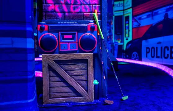 馬裡博爾的夜光迷你高爾夫球場