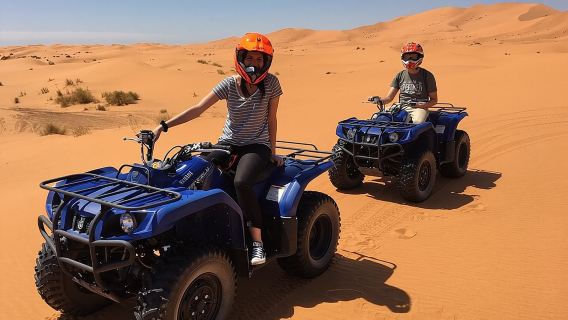 Merzouga Desert Quad Excursion: Best Sunrise or Sunset in 1 Hour!