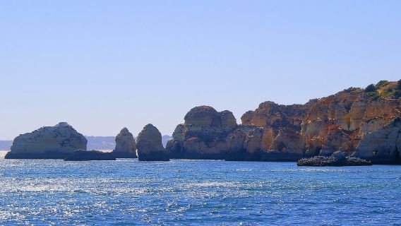 Portimão: gita in barca a vela alle grotte di Capo Lagos