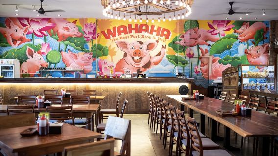 Wahaha Pork Ribs Seminyak oder Jimbaran Gourmet-Paket für berühmte Schweinerippchen in Bali