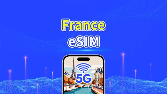 France eSIM | High-Speed Data | 5G/4G | Daily/Data Package | 24-Hour | 1-30 Days | QR Code