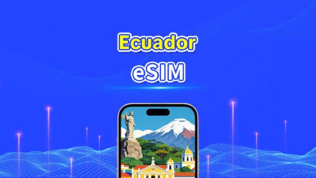 Ecuadorin eSIM | 4G | Päiväpaketti/liittymäpaketti | Nopea tiedonsiirto | 24 tuntia | 1-30 päivää | QR-koodi