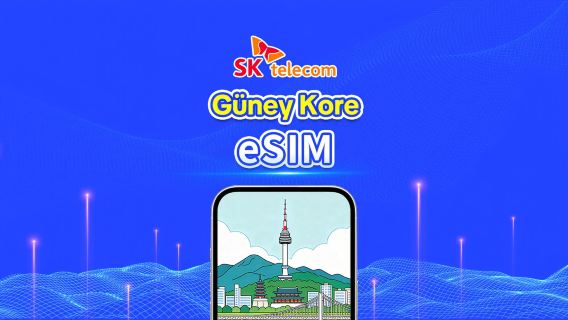 Güney Kore SKT 4G eSIM | Sınırsız Veri · Tam AI & TikTok Desteği | 1–90 Gün | 24 Saatlik faturalandırma | QR Code