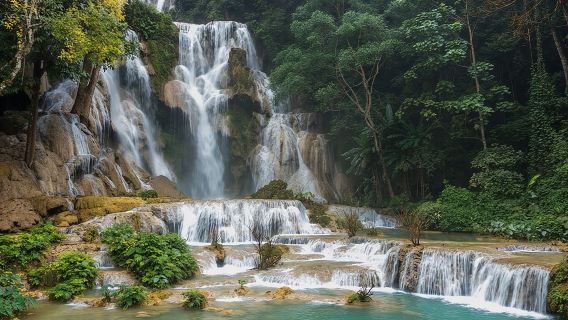Private Tour: Pak Ou Cave and Kuang Si Waterfall Tour from Luang Prabang