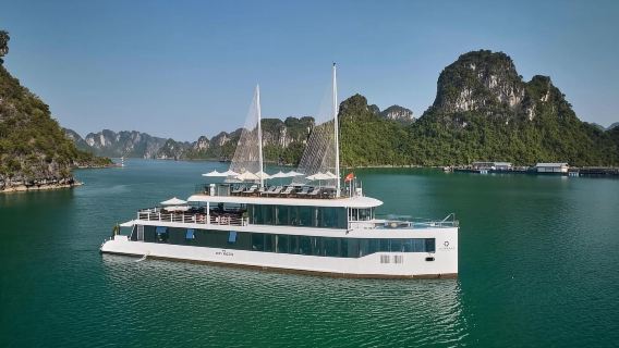 【六星豪華傑達郵輪】河內下龍灣一日遊+飯店接駁+午餐+下午茶