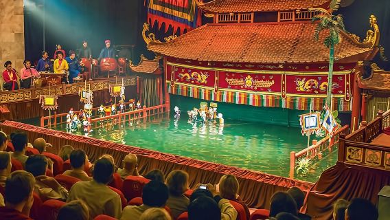 Advance ticket reservation for Thang Long Water Puppet Theater 1000 years + Dinner included plans