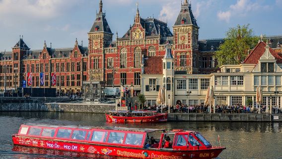 City Sightseeing Amsterdam: Hop-on Hop-off Bus + Boat Tour