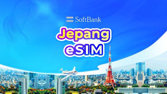 SoftBank eSIM 4G/5G Jepang | TikTok & ChatGPT Tersedia | Penagihan 24 jam | 1-30 Hari | Kode QR