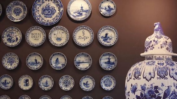 荷蘭代爾夫特新教堂+藍陶工廠+維梅爾中心+老教堂包車一日遊