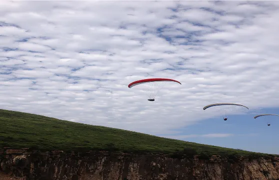 林州轎頂山國際滑翔基地滑翔傘飛行體驗【專業教練帶飛+贈送GoPro影片拍攝】