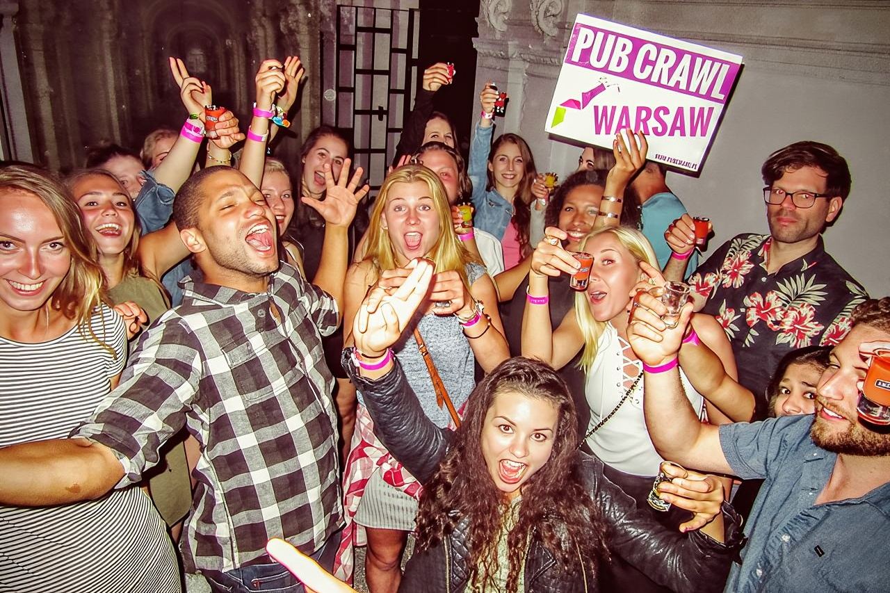 #1 Pub Crawl Warsaw with Optional Premium 1 Hour Open Bar