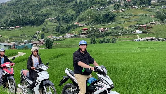 Sapa Motorbike Tour With Local Guide 1 Day – Waterfalls, Villages