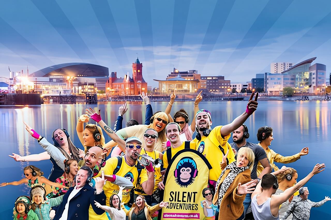 Silent disco adventure in Cardiff