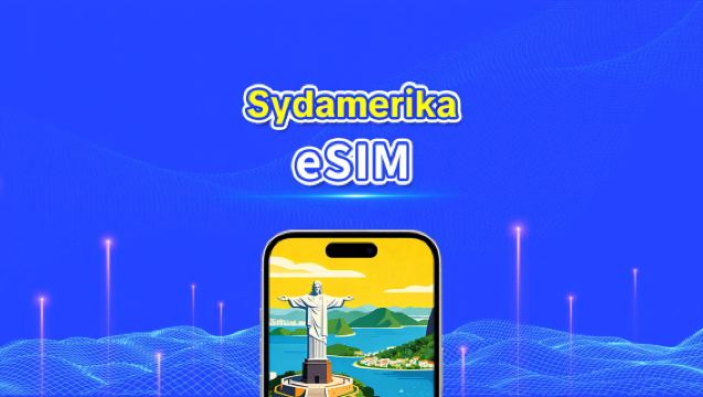 Sydamerika eSIM | 4G/5G | Højhastighedsdata | Daglig pakke/datapakke | 24 timer | 1-30 dage | QR-kode