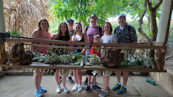 Monkey & sloth tour chocolate and rum samples