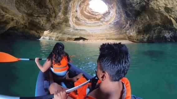Faro: Kayak into Benagil Cave, visit Algar Seco & Carvoeiro