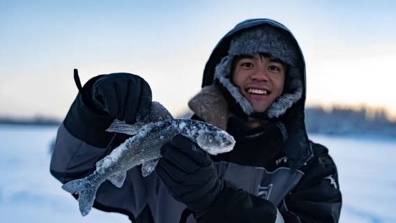 Finland: Pengalaman Memancing Ais di Tasik Beku Lingkaran Artik | Bertolak dari Rovaniemi | Termasuk gambar Trip Moments percuma※