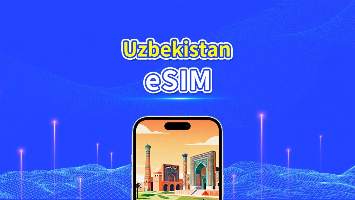 eSIM Uzbekistan | 4G | Pakej Data Harian/Total | 1–30 hari | Penagihan 24 Jam | Kod QR