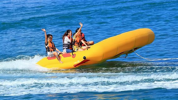 [Sanya] Yalong Bay Underwater World menawarkan berbagai pengalaman termasuk ( paket sea dragon, parasailing, perahu motor, banana boat, flyboarding, dan berselancar tersedia).