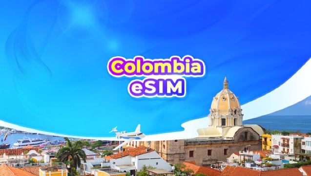 Colombia 4G eSIM | Daily package/Data package | 24-hr billing | QR code