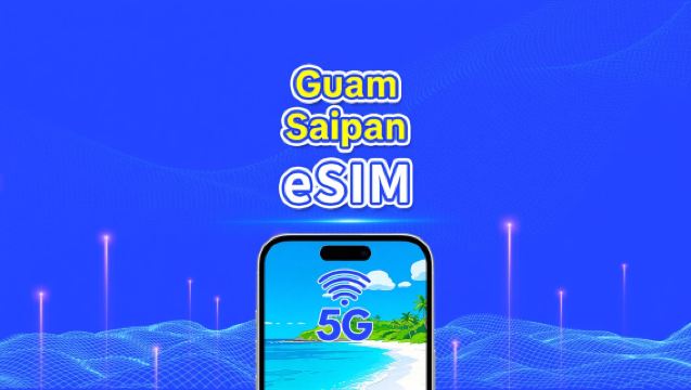 Saipan + Guam eSIM | Höghastighetsdata | 5G/4G | Daglig paket/datapaket | 1-30 dagar | Avgift per kalenderdag | QR-kod