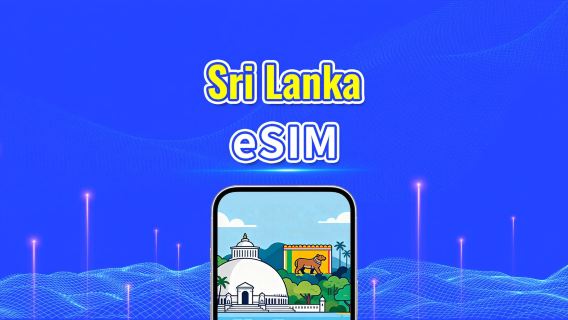 eSIM Sri Lanka | Données haut débit | 4G | Forfait journalier/données | 24 heures | 1 à 30 jours | Code QR