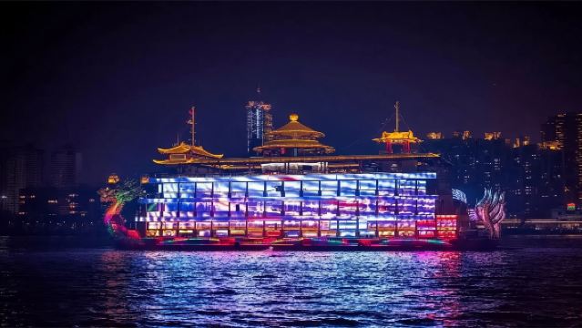 上海黃浦江遊覽遊船自助餐晚宴大船夜航/景觀包房/定制團建【網紅龍船/水晶公主/申城之光/藍森號豪華遊輪】