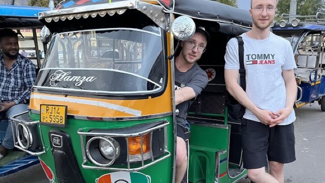 Recorrido en tuk-tuk por Jaipur con visita al mercado de flores