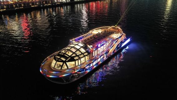 【廣州遊船】廣州珠江遊船包船夜遊珠江看廣州塔醉美風情~支持團建聚會用餐~遠海啟航號