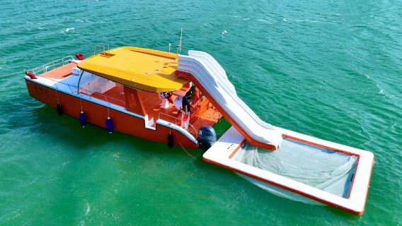 【深圳遊艇出海】深圳七星灣豪華雙體遊艇帆船包船出海~暢享水上移動樂園