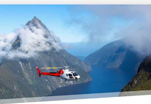 Queenstown Helicopter Round-Trip + Milford Sound Scenic Cruises 1-Day Tour