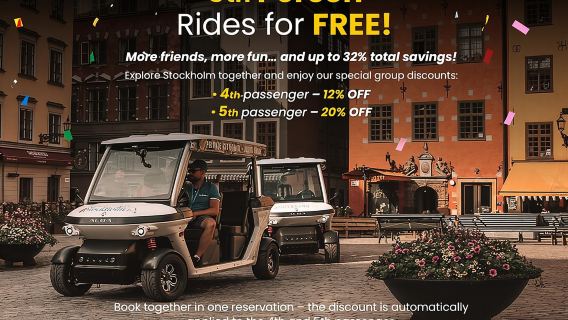 Punti salienti di Stoccolma: tour privato in golf cart