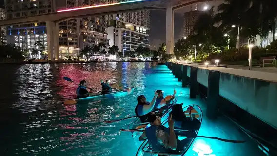 L.E.D. Light Kayak Miami City Lights