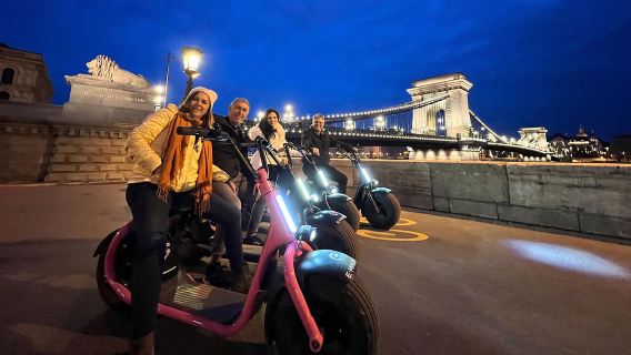 Budapest: Night Tour on MonsteRoller e-Scooter