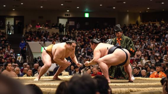 Seat B Ticket Tokyo Sumo Wrestling Tournament in Ryogoku