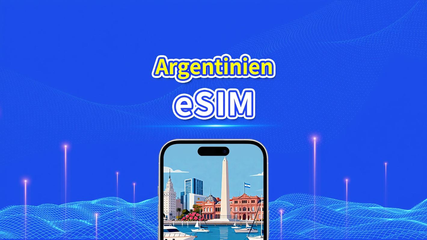 Argentinien eSIM | 4G | Tägliches/Gesamt-Datenpaket | 1-30 Tage | 24-Stunden-Abrechnung | QR-Code