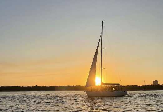 Gold Coast Main Beach Pier Sunset Sailing Boat Cruise 2hr with Snacks and Beverages AUD 127.54