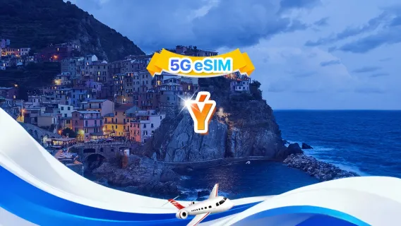 Ý 5G eSIM | Bốn mạng · Hỗ trợ All AI & TikTok | 500MB/ngày - tổng 100GB | 1-60 ngày | Tính phí theo 24 giờ | QR code