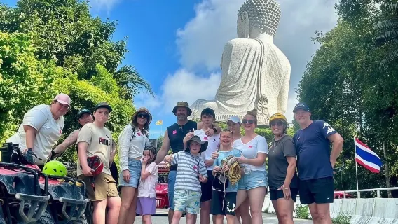 Highest score tour: Phuket: Big Buddha Viewpoint ATV Tour and Zipline Adventure | 4.9 rating