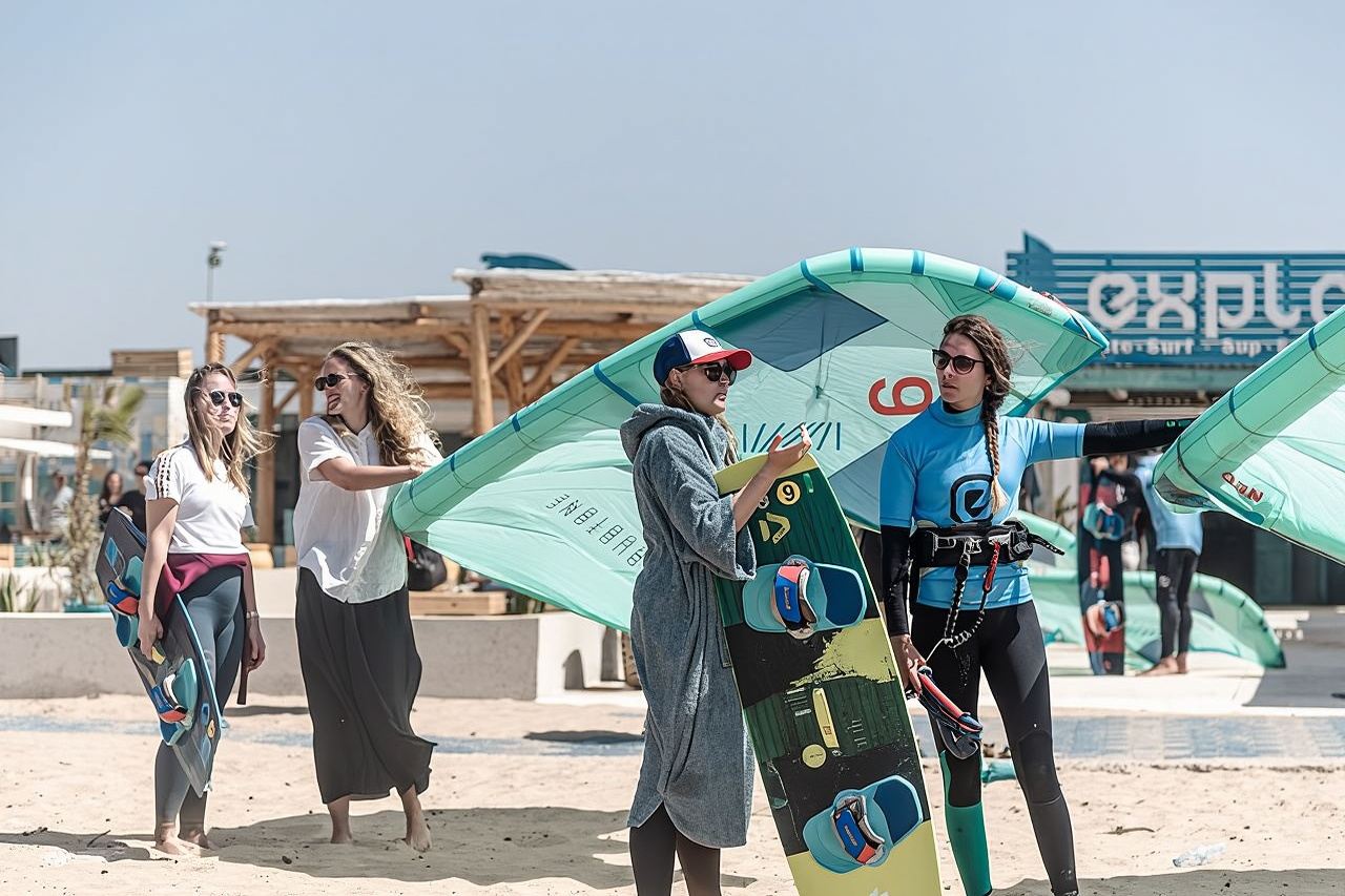 Lezione di kitesurf semi-privata - 2 persone con 1 istruttore a Essaouira