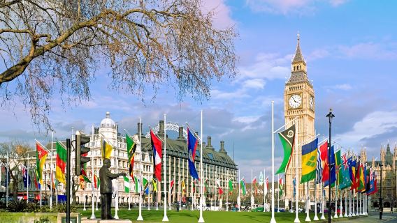 British Museum + Big Ben + Tower Bridge + Trafalgar Square + 10 Downing Street